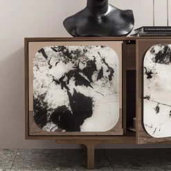 Credenza a 3 ante Margarette effetto marmo Patagonia*Morica Design Clearance