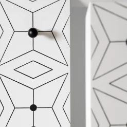 Credenza alta bianca Tiles*Barba Design Discount