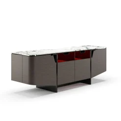 Credenza Bellatrix Nera con Barre a LED*Living Couture Discount