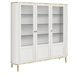 Credenza Bianca a 3 Ante in Vetro e Legno*Morello Gianpaolo New