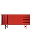 Credenza B-Side rosso fuoco a 2 ante in MDF*DLA Design Lab Outlet
