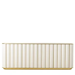 Credenza Duilio in Legno Avorio Opaco e Ottone a 4 Ante*Isabella Costantini