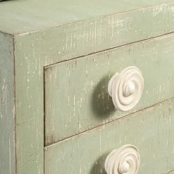 Credenza Ferrovia Verde con Decorazione Magnolia*Porte Italia Best