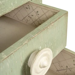 Credenza Ferrovia Verde con Decorazione Magnolia*Porte Italia Best