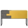 Credenza Fiammifero grigio chiaro e giallo di Giulia Contaldo*Arkof Online