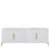 Credenza Flare laccata bianca a quattro porte*Morello Gianpaolo Clearance