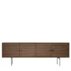 Credenza Galatea a 4 ante in noce rigato di Giuseppe Bavuso*Alivar New