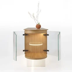 Credenza in legno di quercia beige Soffio*Modesign