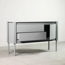 Credenza in Legno Laccato Grigio Opaco*Paolo Pallucco Clearance