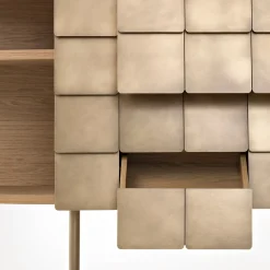 Credenza in ottone Yoroi di Alessandro Masturzo*De Castelli Hot