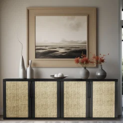 Credenza in Raphia Naturale Miel Vittorio*Giopagani Sale