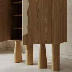 Credenza in rovere e marmo Creta*Livio Cioffi Best