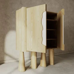 Credenza in rovere e marmo Creta*Livio Cioffi Best