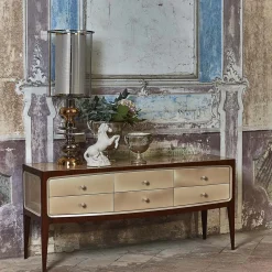 Credenza in stile anni '60 in faggio con cassetti 8712*Salda Online