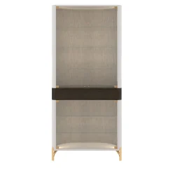 Credenza in vetro bianco a doppia porta*Morello Gianpaolo Best