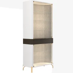 Credenza in vetro bianco a doppia porta*Morello Gianpaolo Best