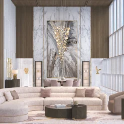 Credenza in vetro con porta singola e illuminazione a LED*Morello Gianpaolo Online