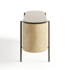 Credenza Mia a 4 ante curve beige*Cafedesart Discount