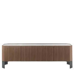 Credenza Miele a 4 ante in Canaletto e Carrara*Durame New