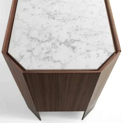 Credenza Miele a 4 ante in Canaletto e Carrara*Durame New