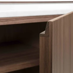 Credenza Miele a 4 ante in Canaletto e Carrara*Durame New