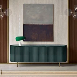 Credenza Opale a 3 ante verde incanalata*Bamax Online