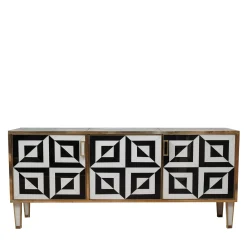 Credenza Optical in bianco e nero*Justfurnituress New