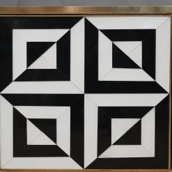 Credenza Optical in bianco e nero*Justfurnituress New