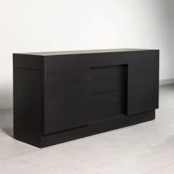 Credenza Rastrero in Rovere Nero Laccato*Paolo Pallucco Outlet