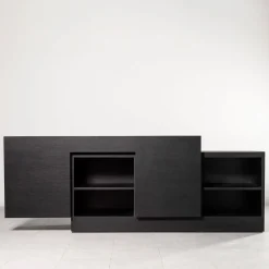 Credenza Rastrero in Rovere Nero Laccato*Paolo Pallucco Outlet