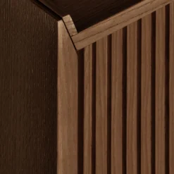 Credenza Sipario a 2 ante alta in frassino marrone*Dale Italia