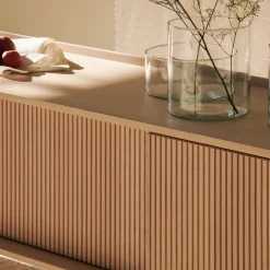 Credenza Sipario a 2 ante alta in frassino naturale*Dale Italia
