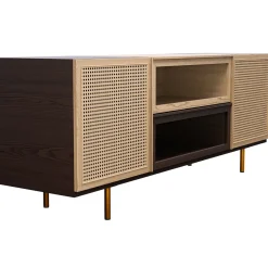 Credenza Swing in Legno di Frassino con Gambe in Ottone*Morelato Online