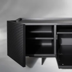 Credenza TV Alfieri in legno laccato nero*Albedo New