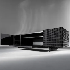 Credenza TV Alfieri in legno laccato nero*Albedo New