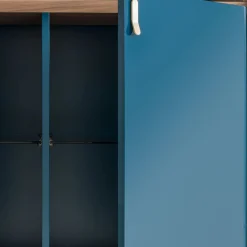 Credenza Universe a 4 porte blu denim*Morica Design