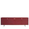 Credenza Universe a 4 porte rosso marsala*Morica Design New