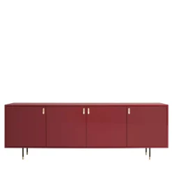 Credenza Universe a 4 porte rosso marsala*Morica Design New