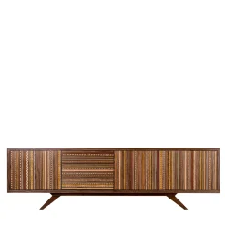 Credenza Vertigo in Noce Policromo Intarsiato*CG Capelletti Best