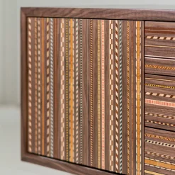 Credenza Vertigo in Noce Policromo Intarsiato*CG Capelletti Best