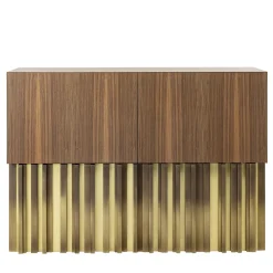 Credenza vintage Mirage con scultura in ottone fatta a mano*Laab Best