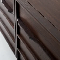 Credenza Zen in noce con ripiani in vetro #1*Modesign Discount