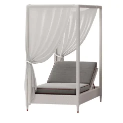 Daybed bianco a 1 posto con baldacchino*CPRN Homood New