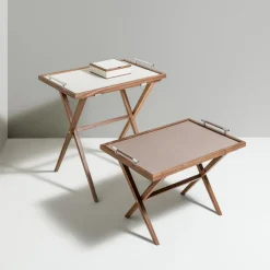 Dedalo Tavolo grande bianco con vassoio*Pinetti New