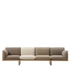 Divano a 4 posti in legno di quercia York St.*Durame Clearance