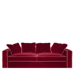 Divano a 3 posti RAFAELLA BIO rosso e arancione*Biosofa Outlet