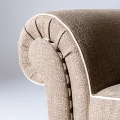 Divano Borghese beige a due posti*Mantellassi 1926 Discount