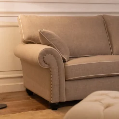 Divano Borghese beige a due posti*Mantellassi 1926 Discount