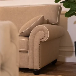 Divano Borghese beige a due posti*Mantellassi 1926 Discount