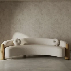 Divano curvo bianco Golfo*Livio Cioffi Best